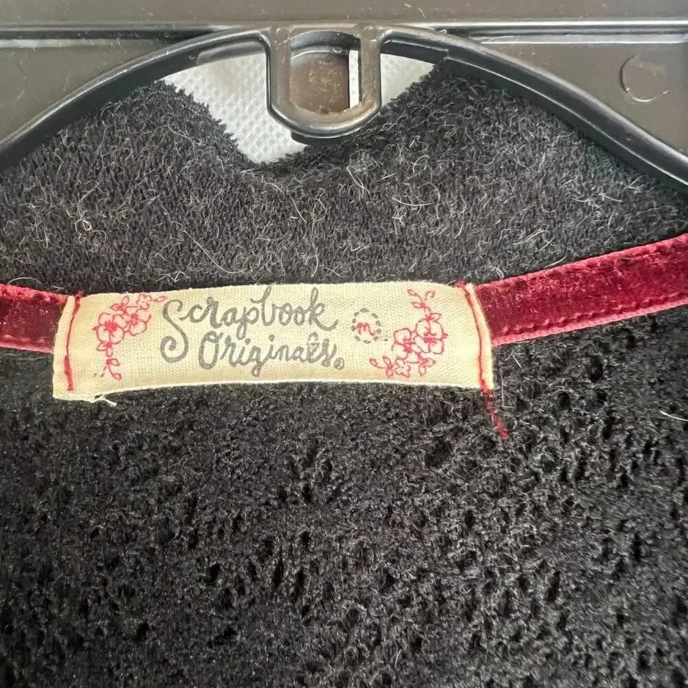 Scrapbook Originals Open Front Waterfall Cardigan with Back Bow Size‎ Medium